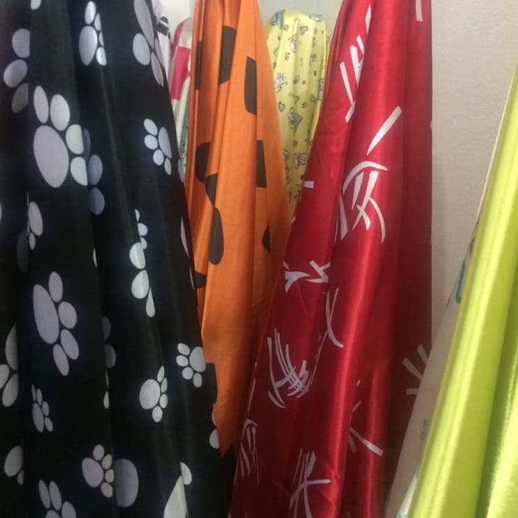 Tecido Cetim Estampado 1,00mt x 1,40mt.