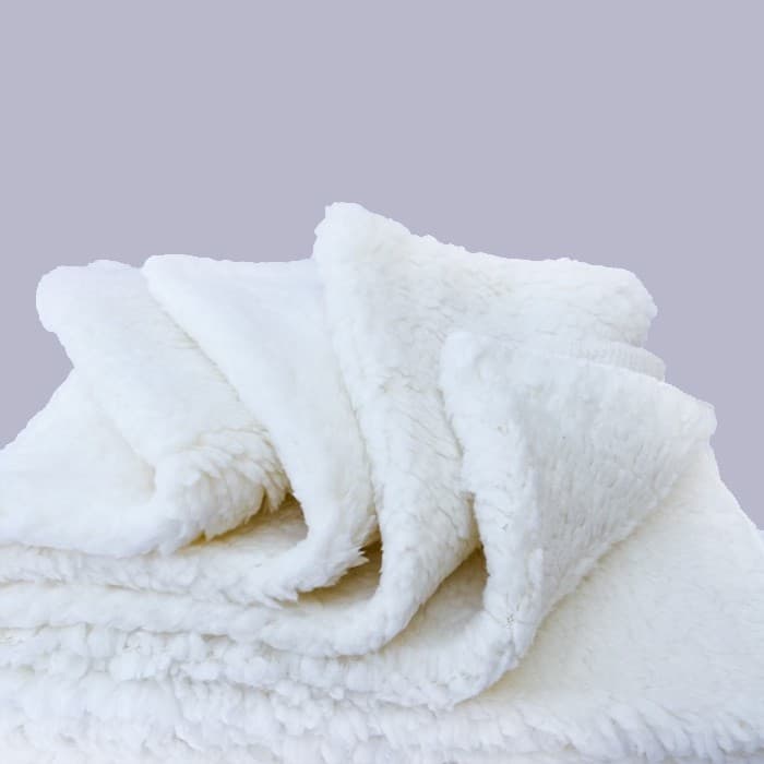 Tecido Pele de Carneiro "sherpa ou lã carapinha" (1m x 2,50m)