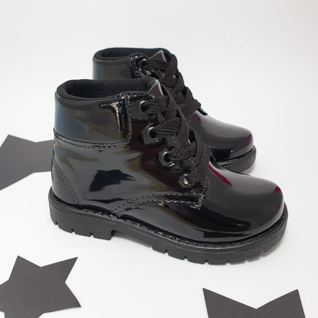 Botinha Infantil Feminina Coturno Blogueirinha Preta 20 ao 27 Menina