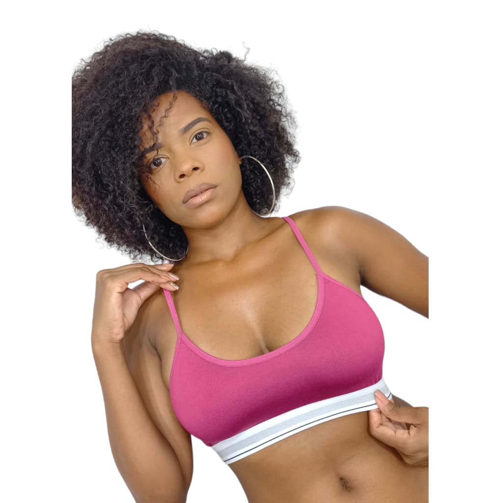 Kit 5 Top Feminino de Microfibra Confortável