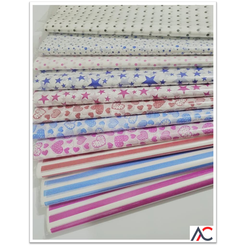 Papel Seda Estampado (fantasia) - Pacote Com 50 Folhas