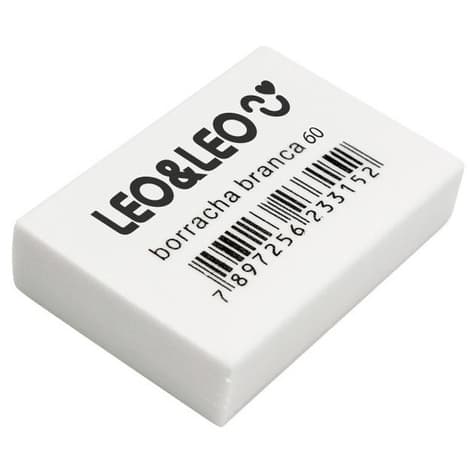 Borracha Branca Escolar N°20/40/60 Escritório Leo&Leo