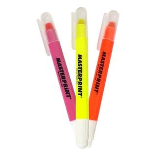 Kit 3 Caneta Marca Texto Gel Amarela Rosa Laranja Masterprint