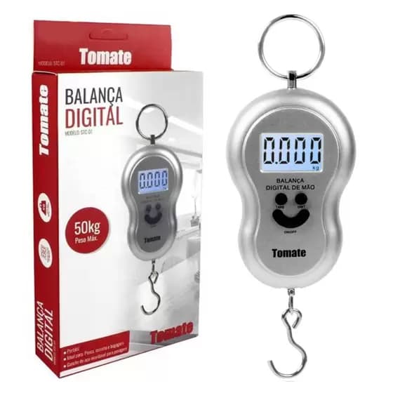 Balança Digital Portatil De Gancho Ate 50kg Modelo Stc-01