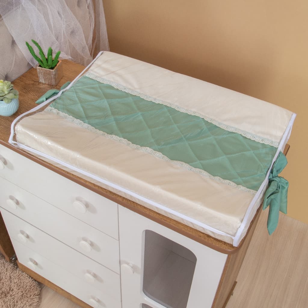 Trocador Americano Anatomico Plastificado de Comoda Luxo para Bebe Menino