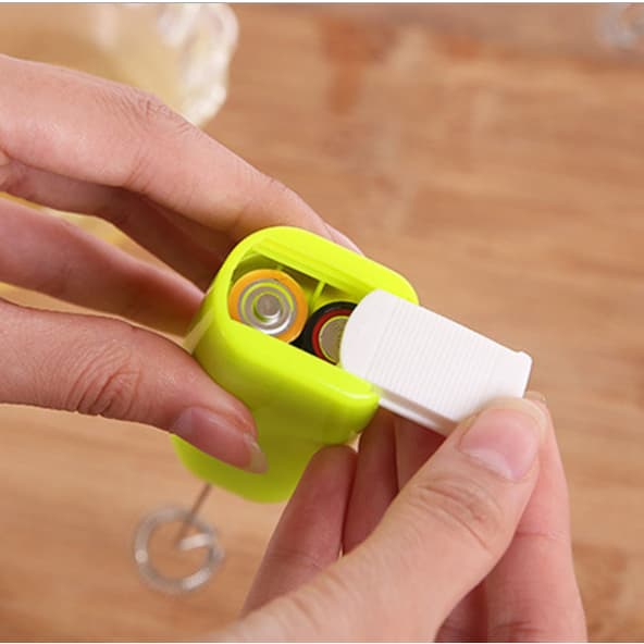 2 Peças Mini Mixer Elétrico Inox Misturador Portatil Batedor Para Cozinha Mexer Claras De Ovos Leite Café