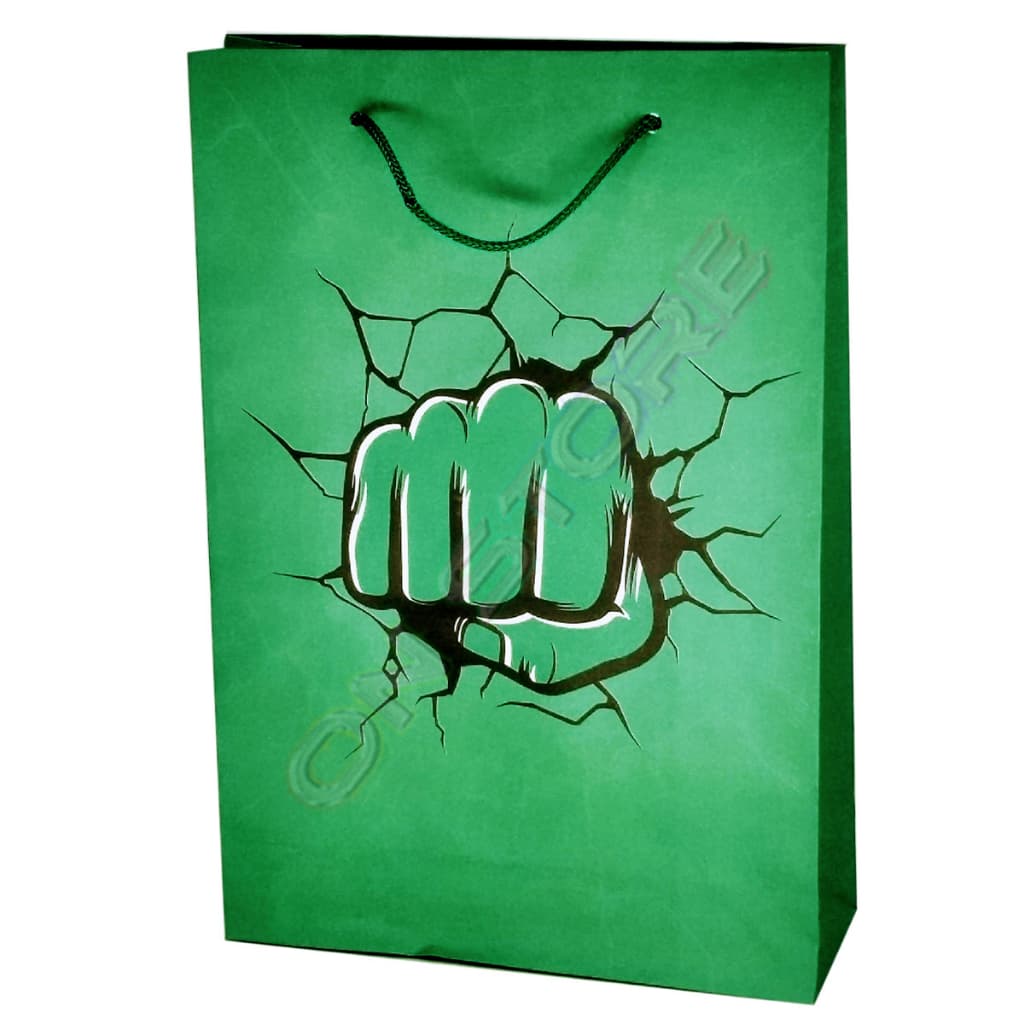 10-50 Sacolas De Papel Hulk 25x17x6cm Bolsa Festa Lembrancinha Surpresa