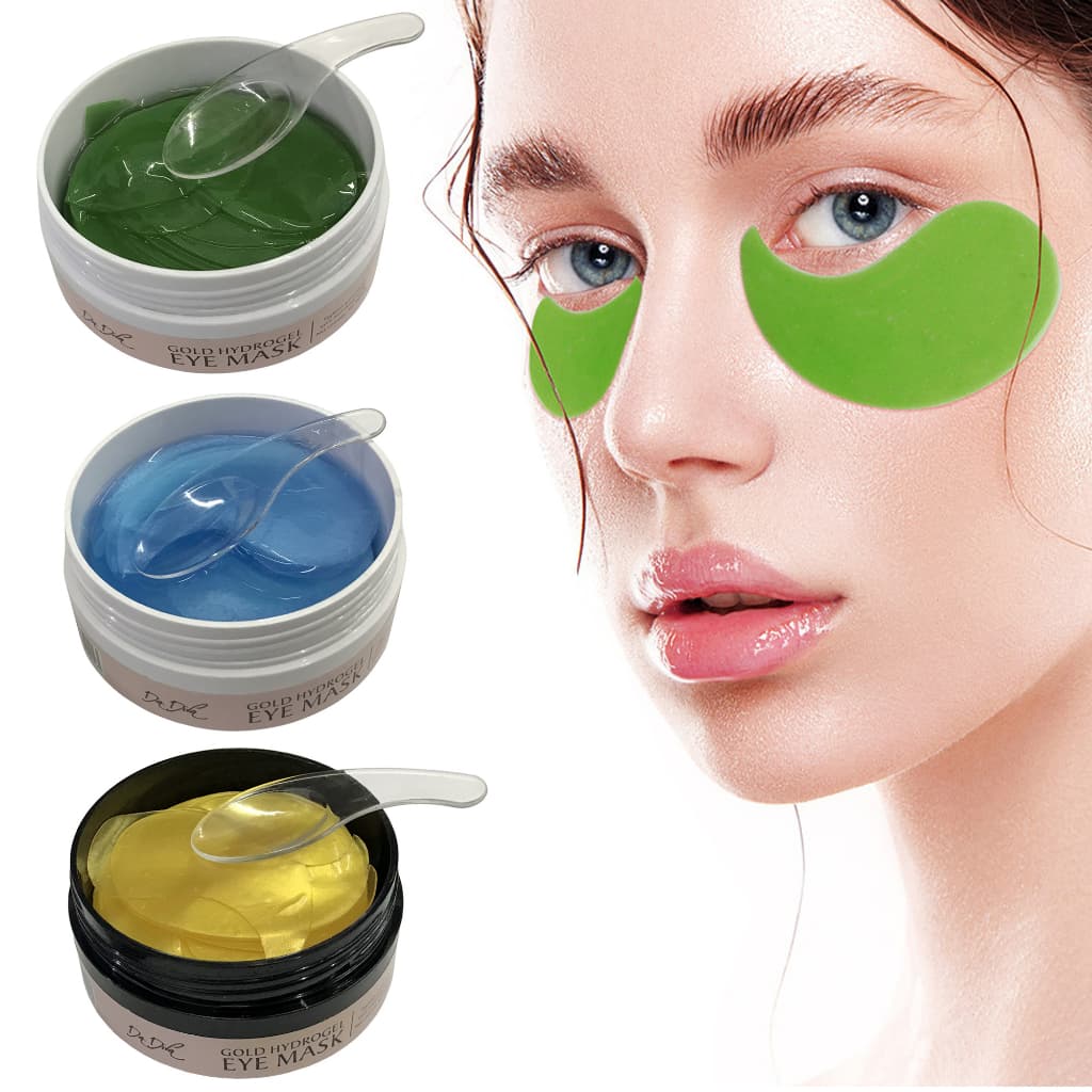 Kit 60 Máscaras Trata Olheiras Colágeno Adesivo Antirrugas Gel Pads Skin Care Tratamento Olhos Máscara Facial