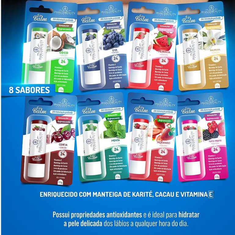 Lançamento Lip Balm FPS24 Phállebeauty