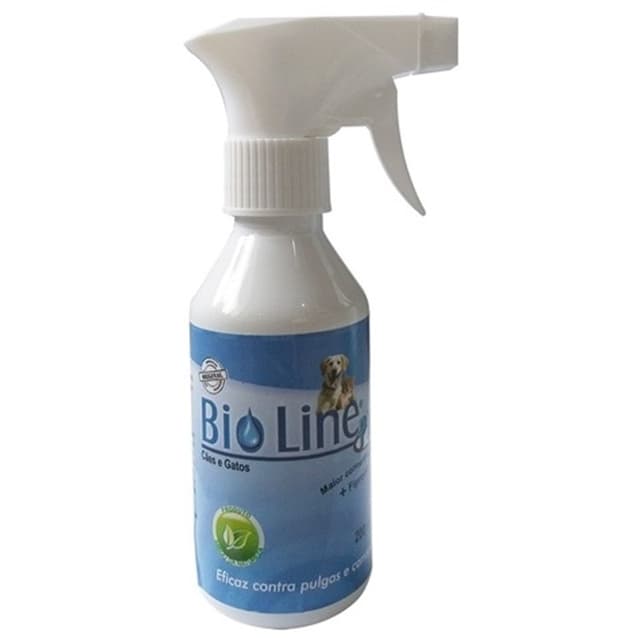 Bioline Spray 200ml Contra Pulgas e carrapatos
