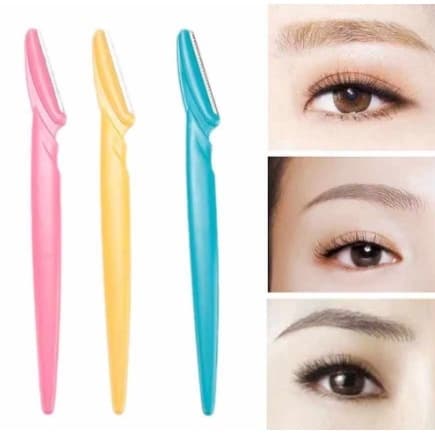 Kit 3 Lâminas Sobrancelha e Rosto Navalha Depilação Dermaplanning Design