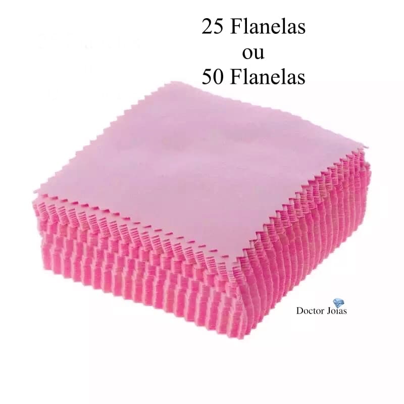 Kit Flanela Mágica 8x8 Pano Para Limpeza Polimento de Joias Limpa Lustra Prata Ouro e Semijoias