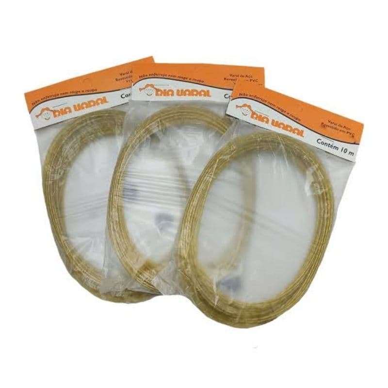 Varal de aço 5 unidades com 10m cada