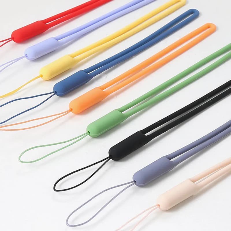 Cordão de pulso para celular de silicone