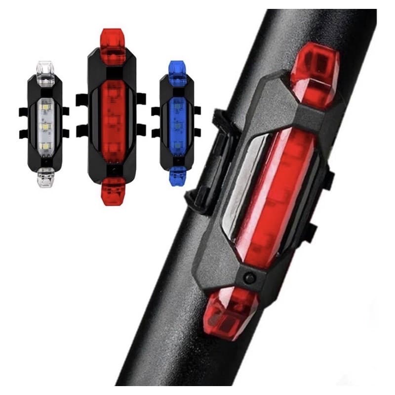Pisca Bike Sinalizador Luz Traseira Led Recarregável Usb
