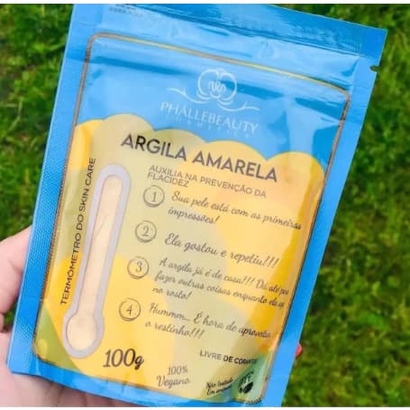Argila em Pó Amarela Phállebeauty
