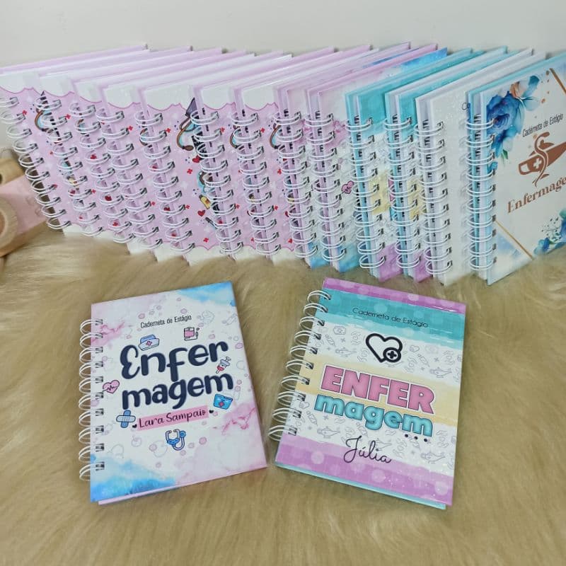 Manual de Bolso Enfermagem Caderno Caderneta Para Enfermagem 10x15cm cabe no bolso