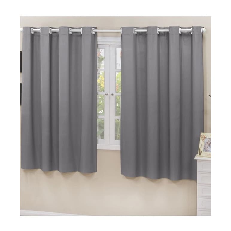Cortina Cozinha Corta Luz Blackout/Blecaute 2,20 X 1,30 Varias Cores