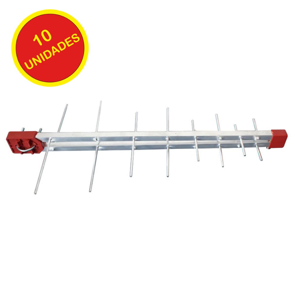 Antena Digital 4k 16 Elementos Uhf Hdtv Capte 10 Unidades