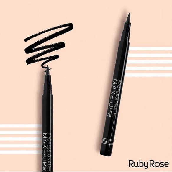 Promoção Ruby Rose Delineador Preto A Prova D'água HB-090
