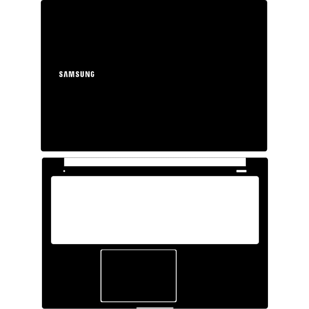 ADESIVO SKIN PELICULA NOTEBOOK SAMSUNG BOOK (E20 E30 E40 E55 ) FIBRA DE CARBONO PRETO