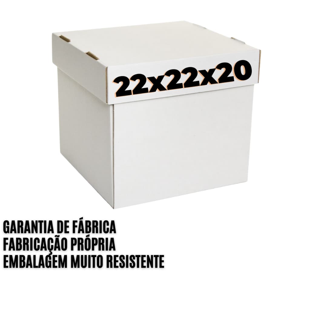 Caixa Para Bolo Alto - 22x22x20 - 15 Unidades