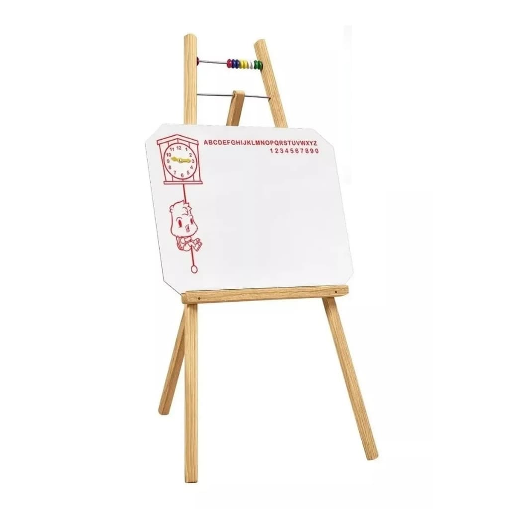 Lousa Quadro Branco Infantil  Com Cavalete + 1 Caneta + Apagador