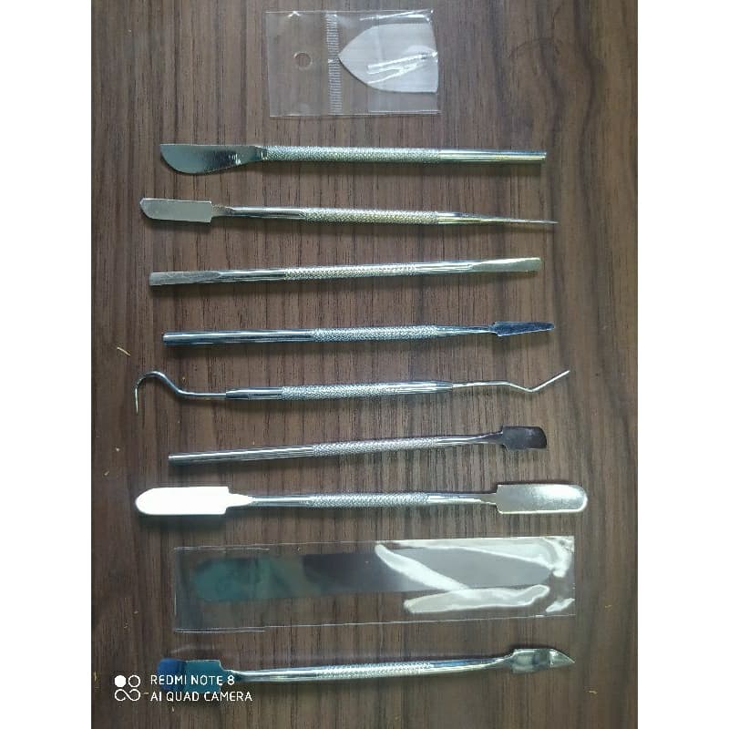 kit espatulas manutenção aço iinox lira metais