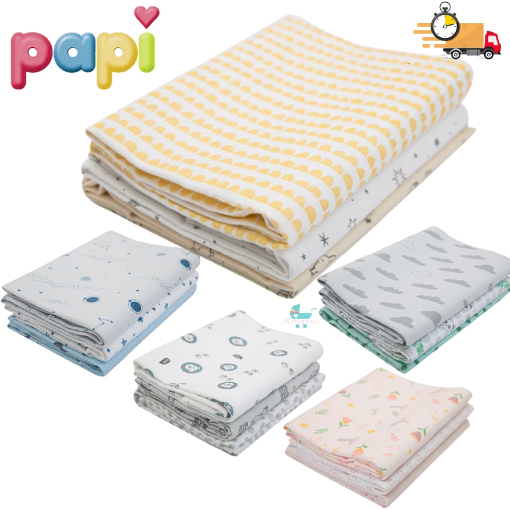 Kit 3 Manta Cueiro Flanelado Bebe Enxoval 100% Algodão 80 Cm X 50 Cm