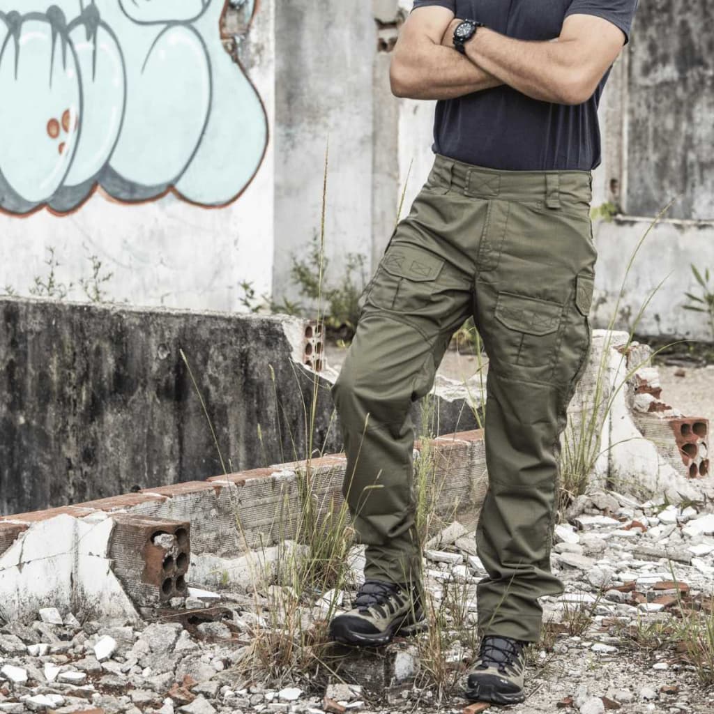 Calça Tática Masculina Operacional Verde Oliva Militar Cargo 8 Bolsos Trilha Camping Bushcraft