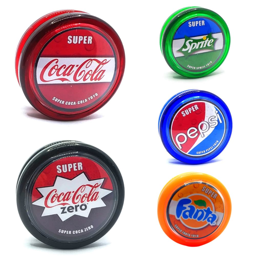 Yo-yo (ioio,yo-yo) Profissional com eixo de Madeira Retrô Coleção Coca-Cola Super de Eixo Fixo Coleção