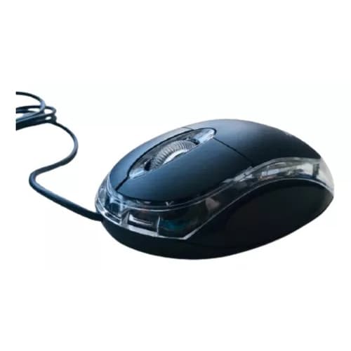 Mini Mouse Optico Usb Preto 1000dpi Led