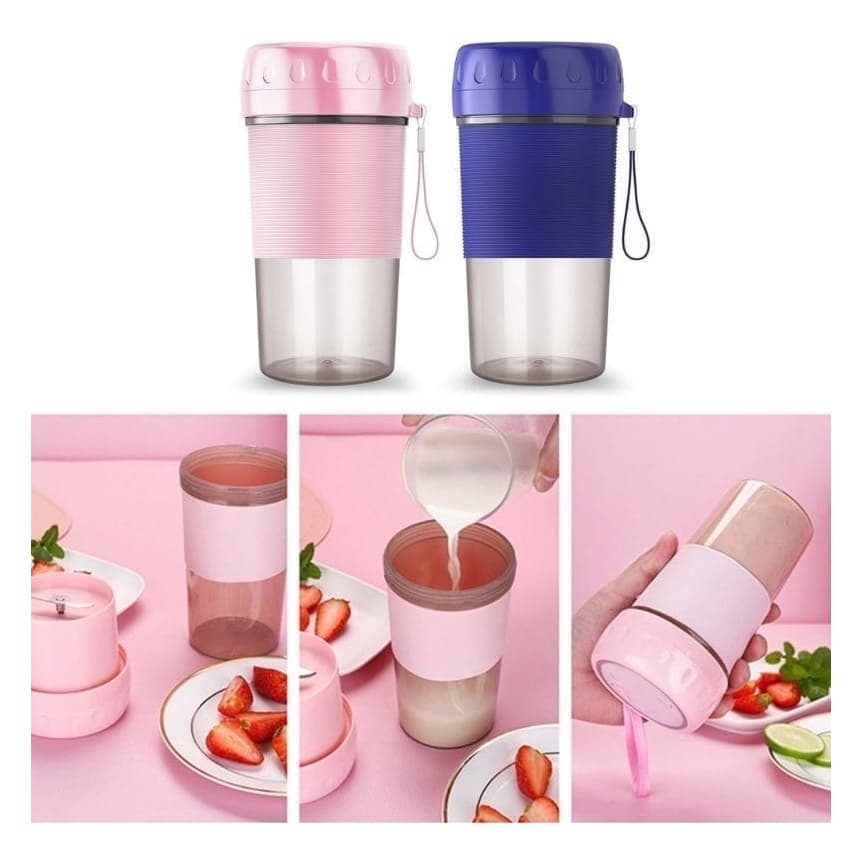 Copo Juicer Liquidificador Elétrico Portátil Recarregável COPO 300ml Mixer Shake Misturador - PRONTA ENTREGA