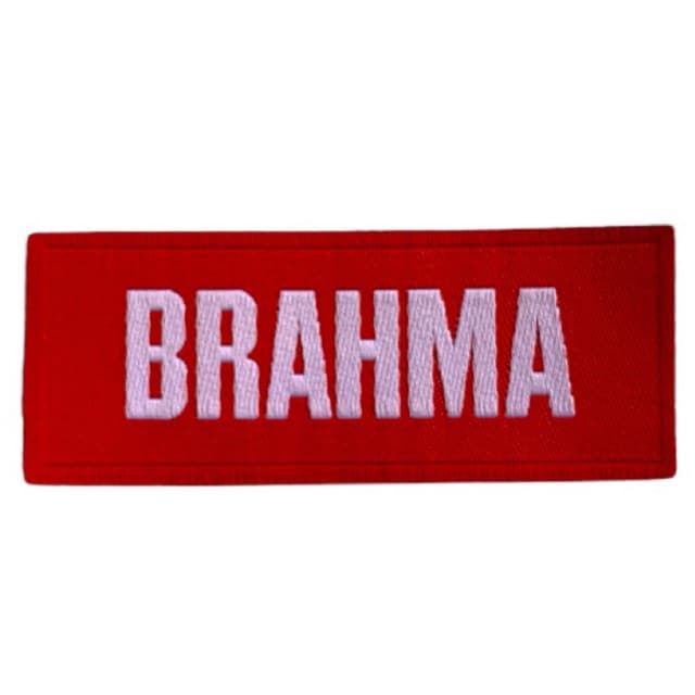 Adesivo Brahma bordado para chapéus - Patch way
