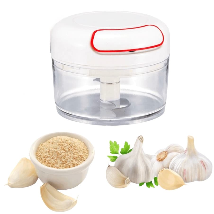 Mini Processador Triturador de Alimentos 2 Lâminas em Aço Inox