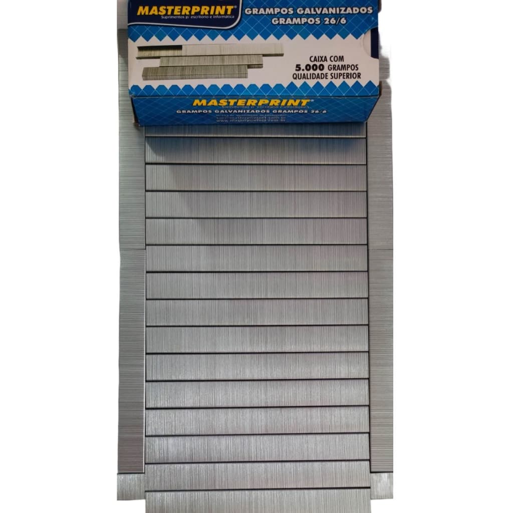 5000 Grampos 26/6 Galvanizados Escritório