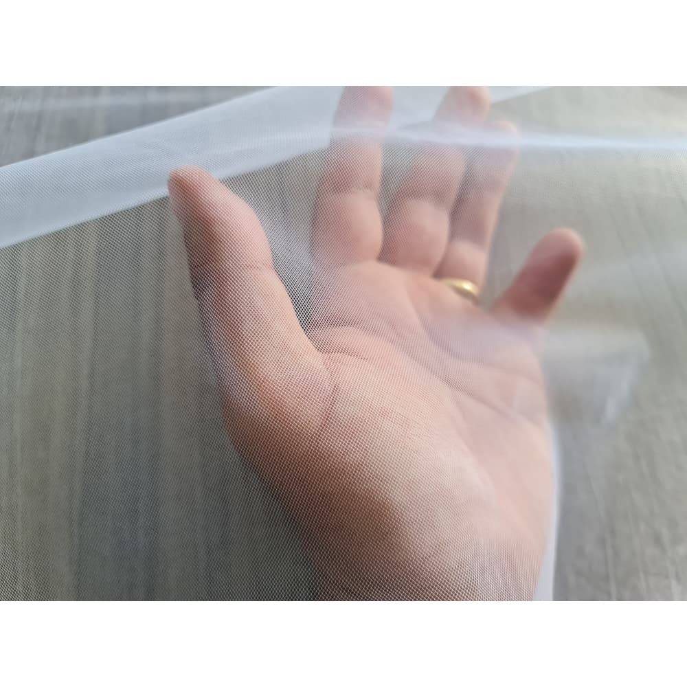 Tecido Tule Ilusion Branco 3 Metros Véu Noiva Fantasia