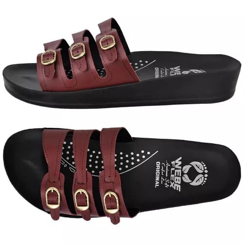 Sandália Feminina Ortopédica Anatômica Birken Webe Flex Leve Chinelo Ortopédico Para Fascite Plantar