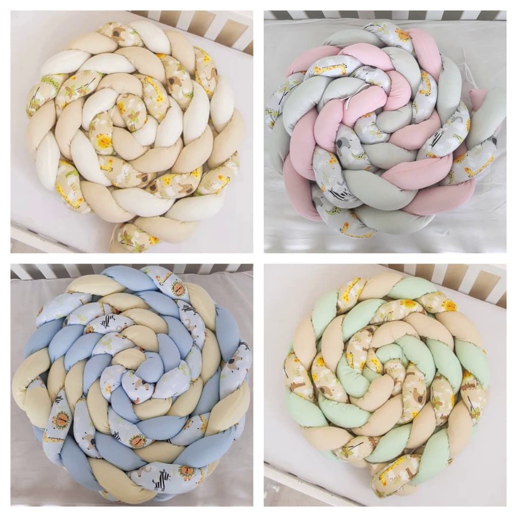 Promoção Trança Protetora Para Laterais De Berço Americano Com 4 Mts