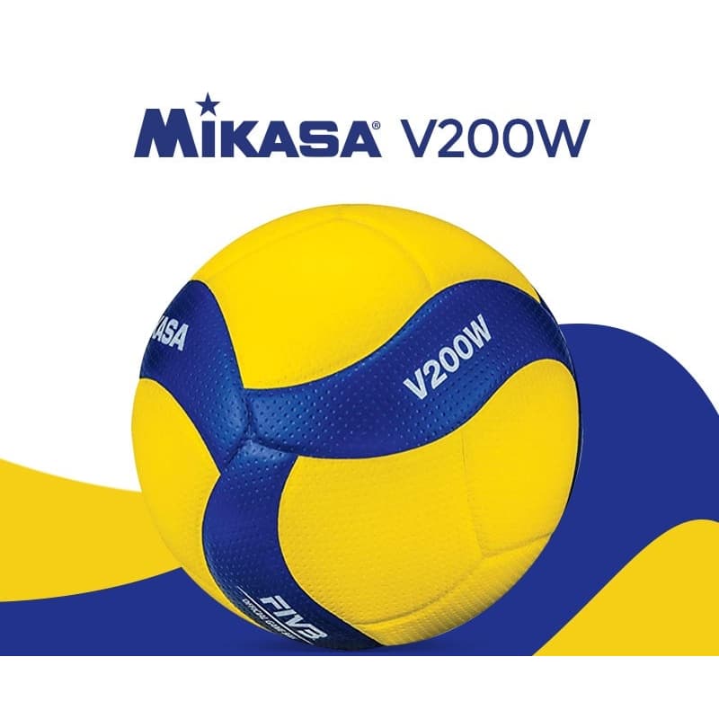 Bola De Voleibol V200w Amarelo E Azul - Mikasa