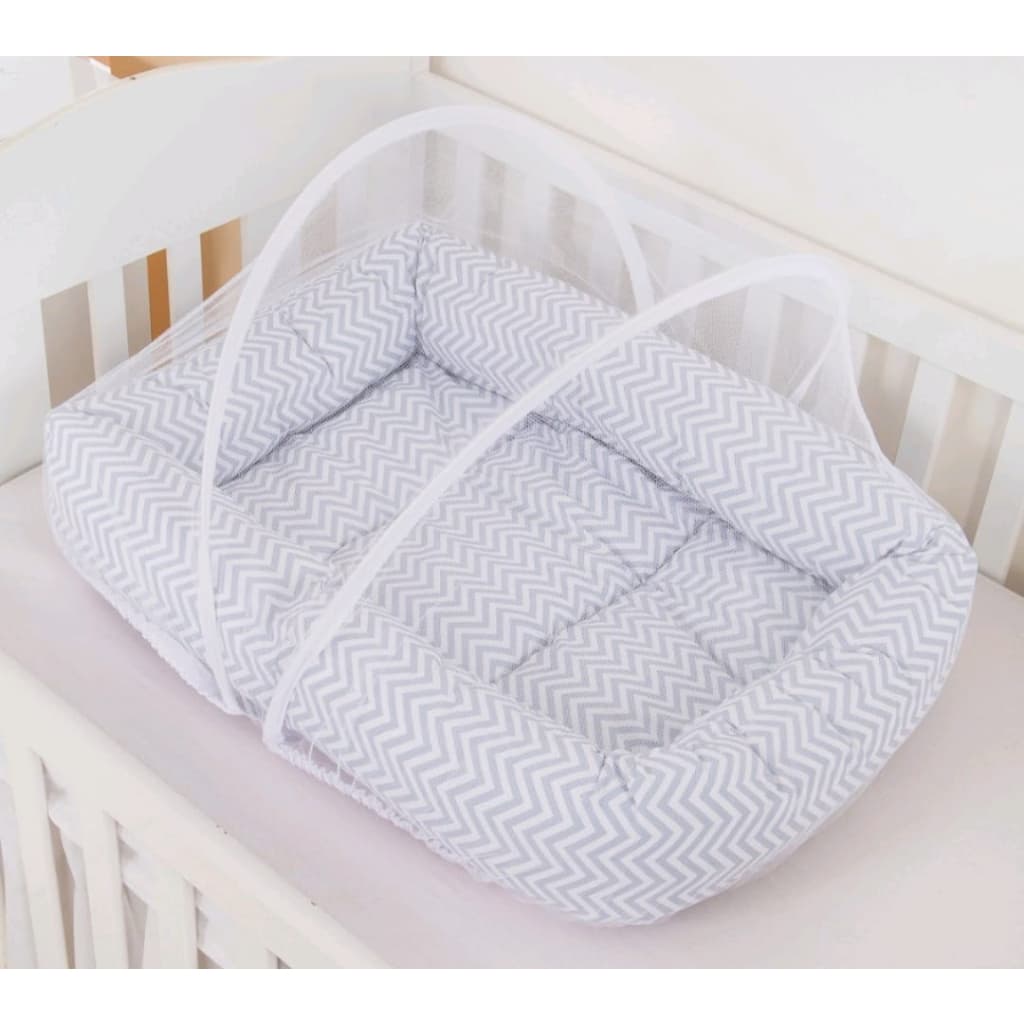 Mosquiteiro De Ninho Bercinho Redutor Tela Protetora Branco Prolongador De Berço Universal Avulso