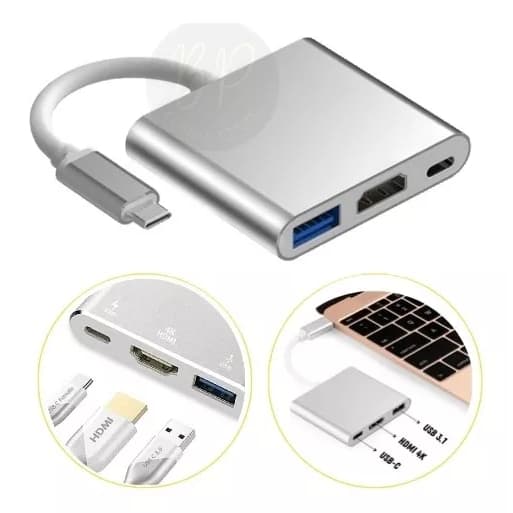 Adaptador Usb Tipo C Hdmi Dex Samsung S20 S21 S22 Macbook M1