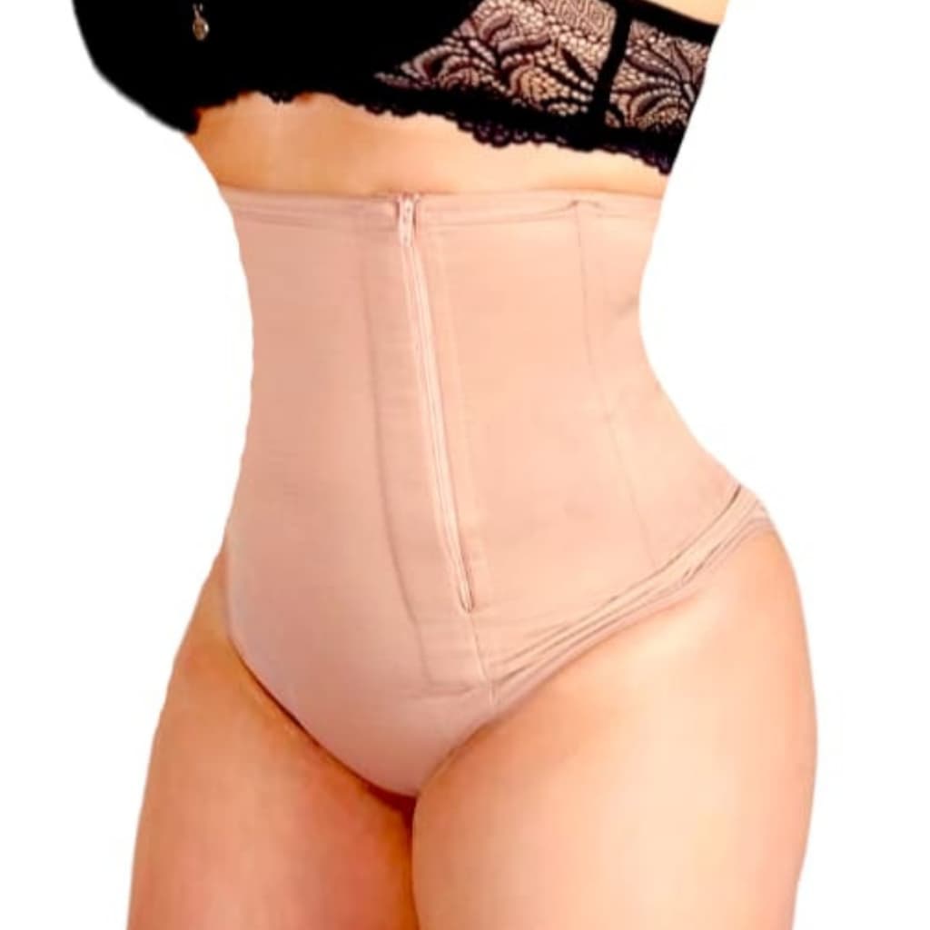 Cinta Calcinha Modeladora Pós Parto Maternidade Redutora de  Barriga Cintura Alta Compressão Cesária Cirúrgica Cirurgia