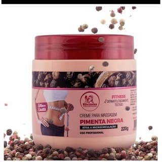 Creme para Massagem Pimenta Negra 200g - Rhenuks Cosméticos - 1un - (REDUTOR DE MEDIDAS)