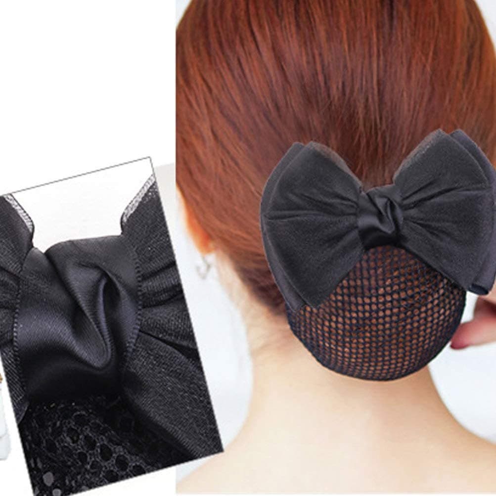 Presilha Laço Com Redinha ou Xuxinha para Cabelo Coque Atacado Uniforme Profissional