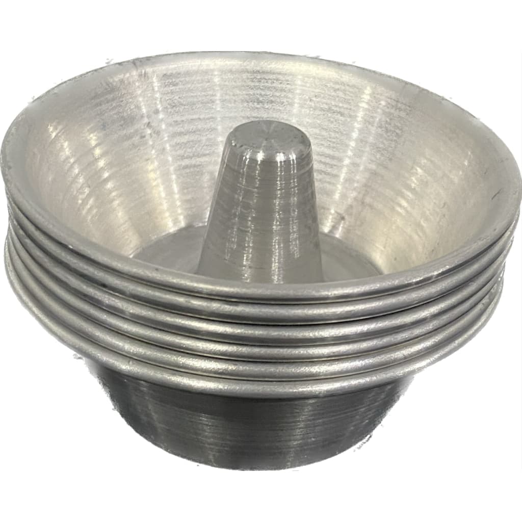 6 Forminhas Mini Pudim 6×4 –  (9,5cm Boca x 6,0cm Fundo x 4cm Altura) - FigueirasFormas