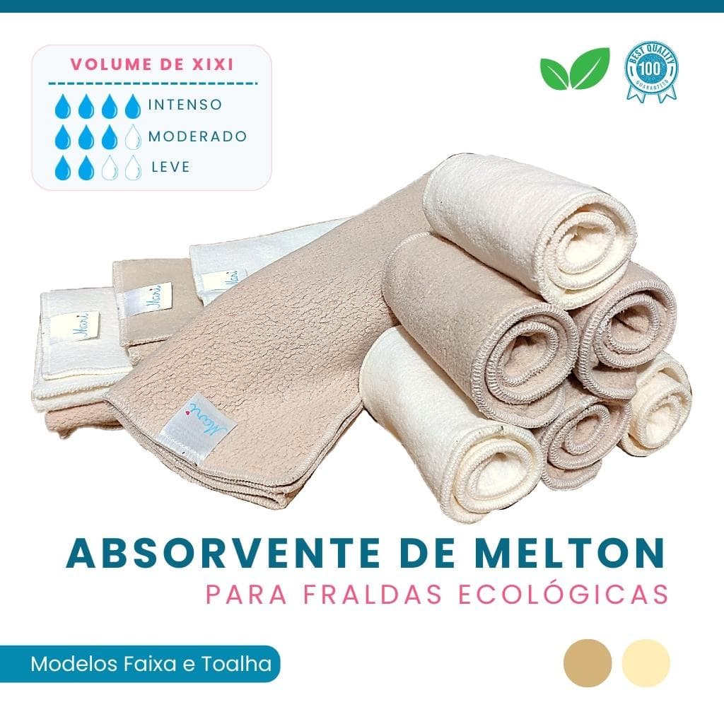 Absorvente de Melton para Fraldas Ecológicas (1UN)