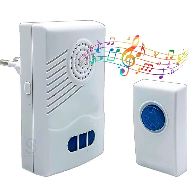 Campainha Sem Fio Residencial De Tomada Wireless Até 100mts