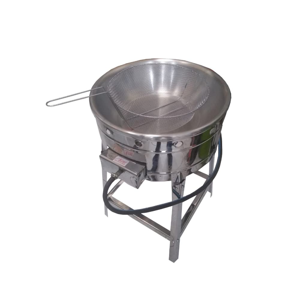 Fritadeira Tacho a Gás 8L Inox Pastel Salgados