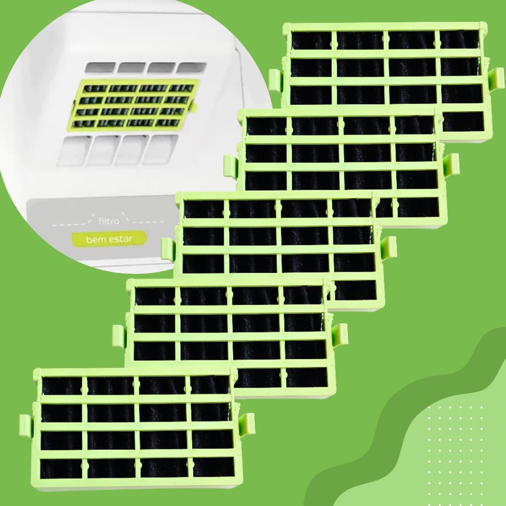 Kit  5 Filtro Antiodor Bem Estar Para Geladeira Consul Similar